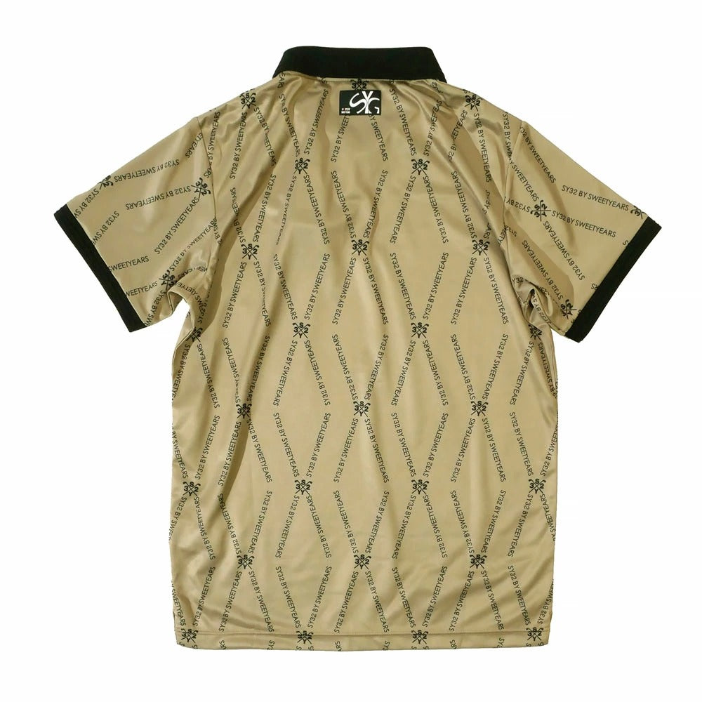 syg-24s18 / SY32 by SWEET YEARS GOLF エスワイ サーティトゥ バイ スウィートイヤーズ ゴルフ メンズ QD GRAPHIC POLO 半袖 ポロシャツ