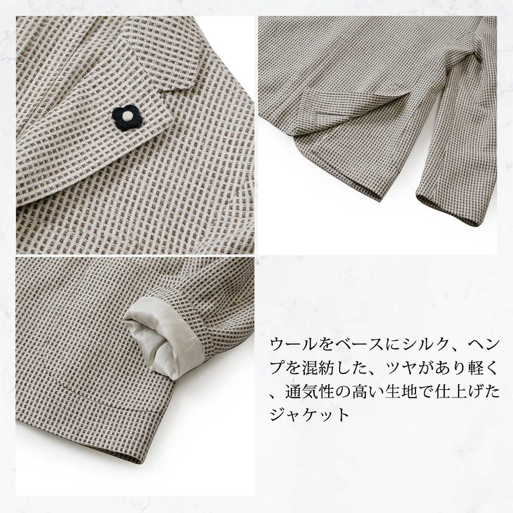 3116-a6000aq507 / LARDINI メンズ テーラードジャケット