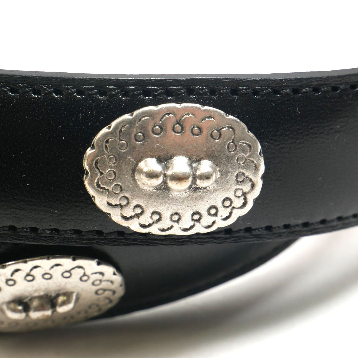 1700bul / ALBERTOLUTI メンズ レザーベルト コンチョ付き