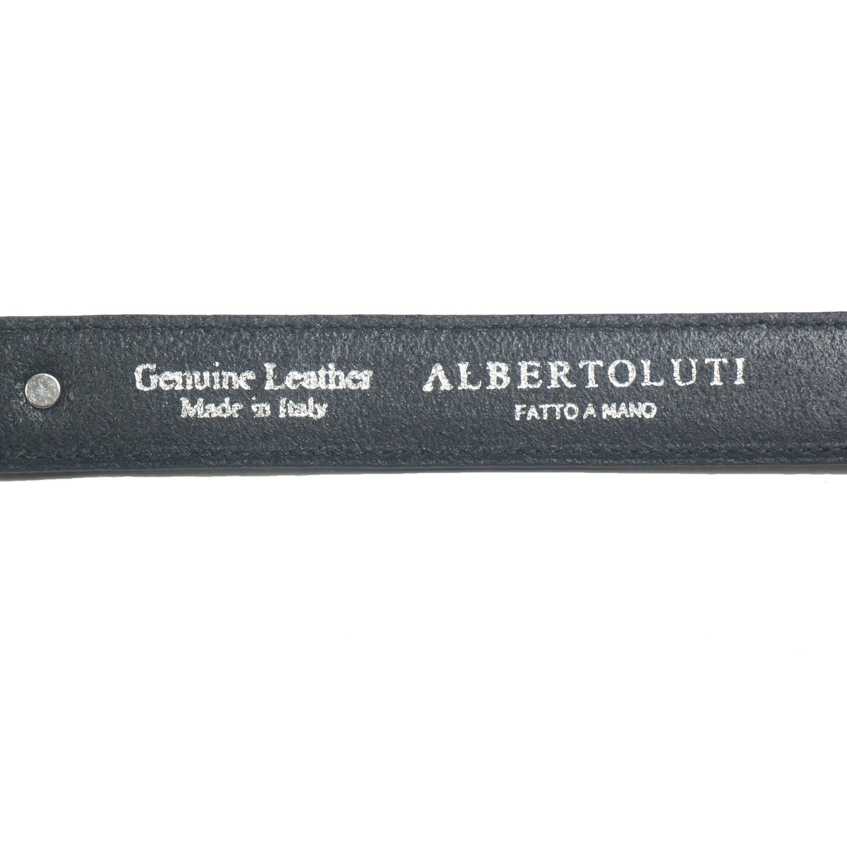 1700bul / ALBERTOLUTI メンズ レザーベルト コンチョ付き