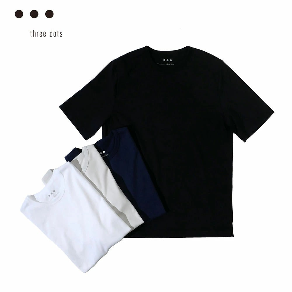 bn1c-631yl / THREE DOTSメンズ James クルーネック 半袖Tシャツ