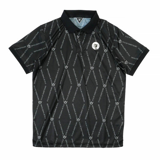 syg-24s18 / SY32 by SWEET YEARS GOLF エスワイ サーティトゥ バイ スウィートイヤーズ ゴルフ メンズ QD GRAPHIC POLO 半袖 ポロシャツ