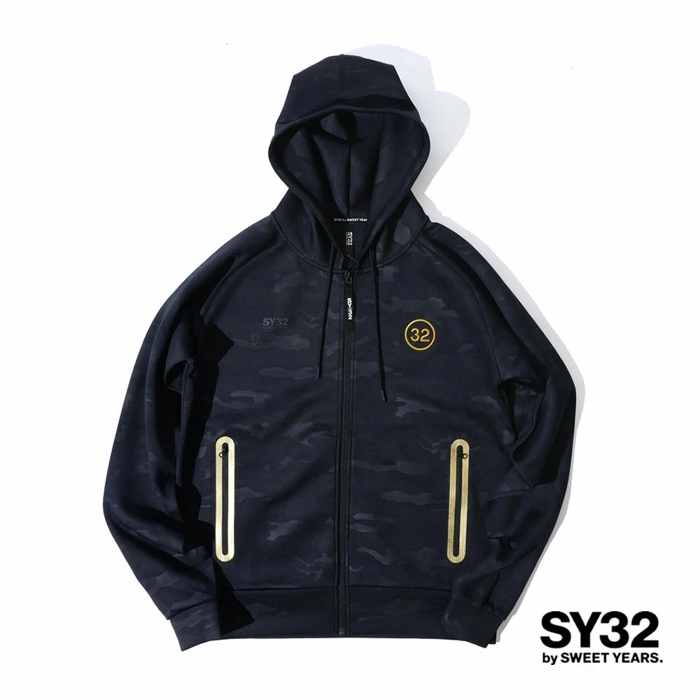 14110 / SY32 by SWEET YEARS エスワイ サーティトゥ バイ スウィートイヤーズ メンズ ダブルニット ジップアップ フーディー パーカー セットアップ対応 エスワイ32