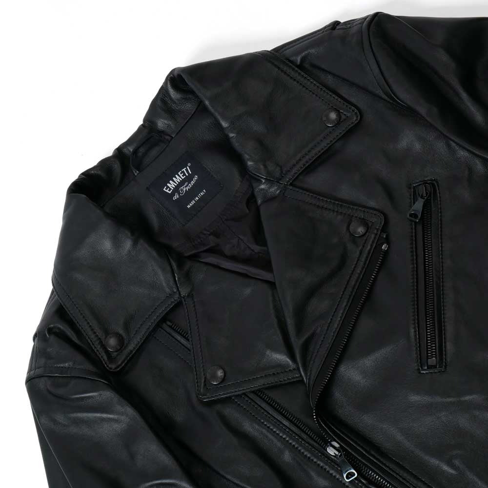 corbync23 / EMMETI メンズ corbync23 レザーダブルライダースジャケット