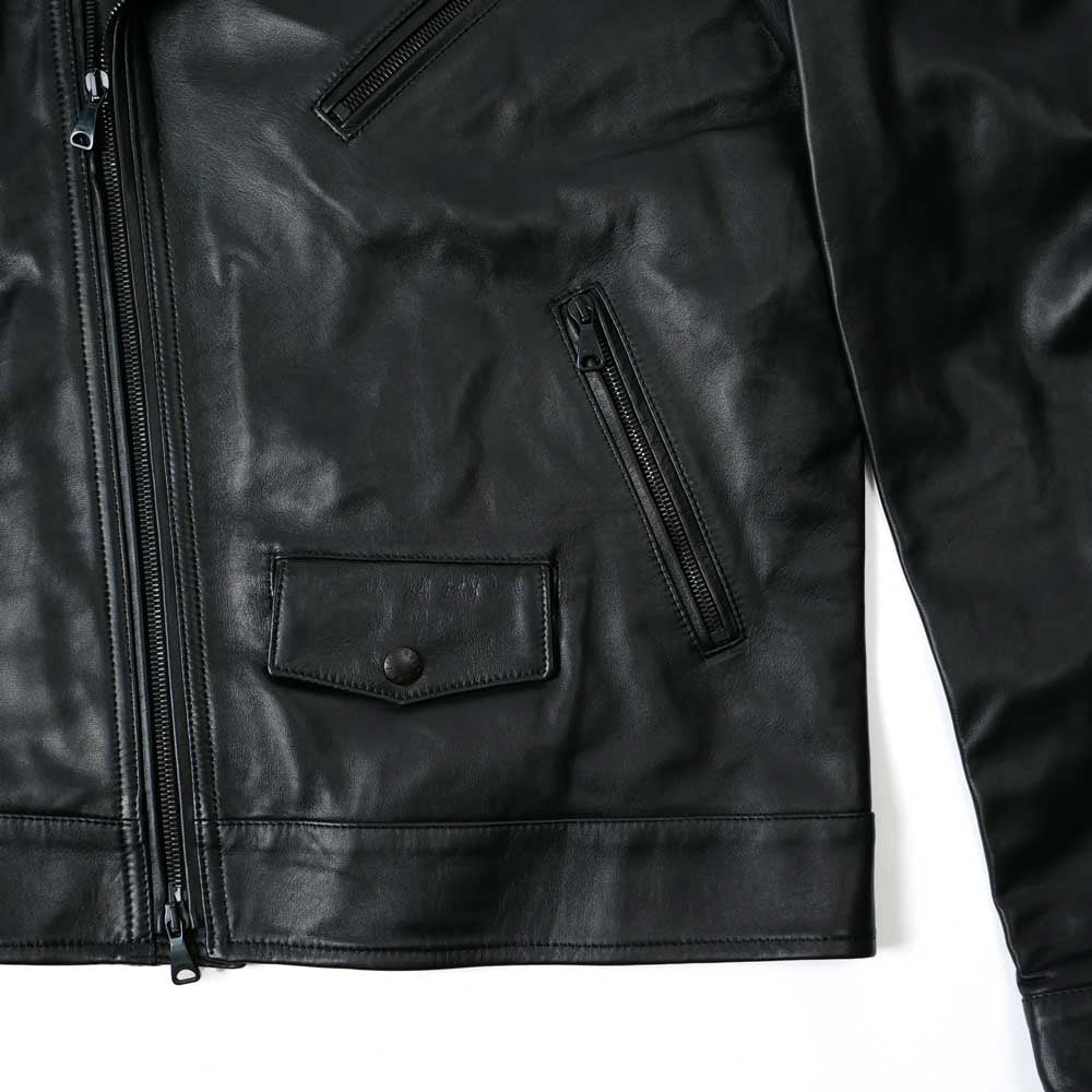 corbync23 / EMMETI メンズ corbync23 レザーダブルライダースジャケット