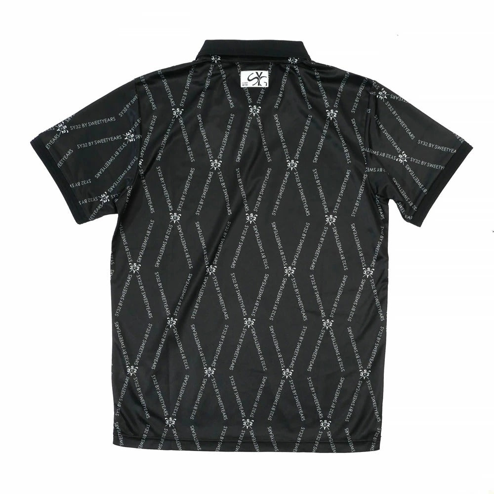 syg-24s18 / SY32 by SWEET YEARS GOLF エスワイ サーティトゥ バイ スウィートイヤーズ ゴルフ メンズ QD GRAPHIC POLO 半袖 ポロシャツ