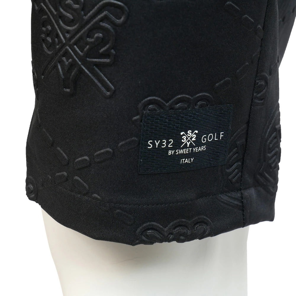 syg-25s051 / SY32 by SWEET YEARS GOLF エスワイ32 バイ スウィートイヤーズ ゴルフ ストレッチ ショートパンツ 総柄 EMBOSS STRETCH SHORTS