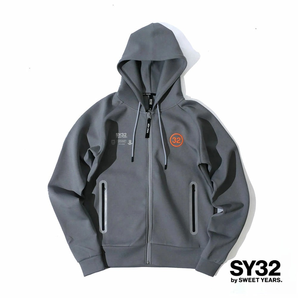 14110 / SY32 by SWEET YEARS エスワイ サーティトゥ バイ スウィートイヤーズ メンズ ダブルニット ジップアップ フーディー パーカー セットアップ対応 エスワイ32
