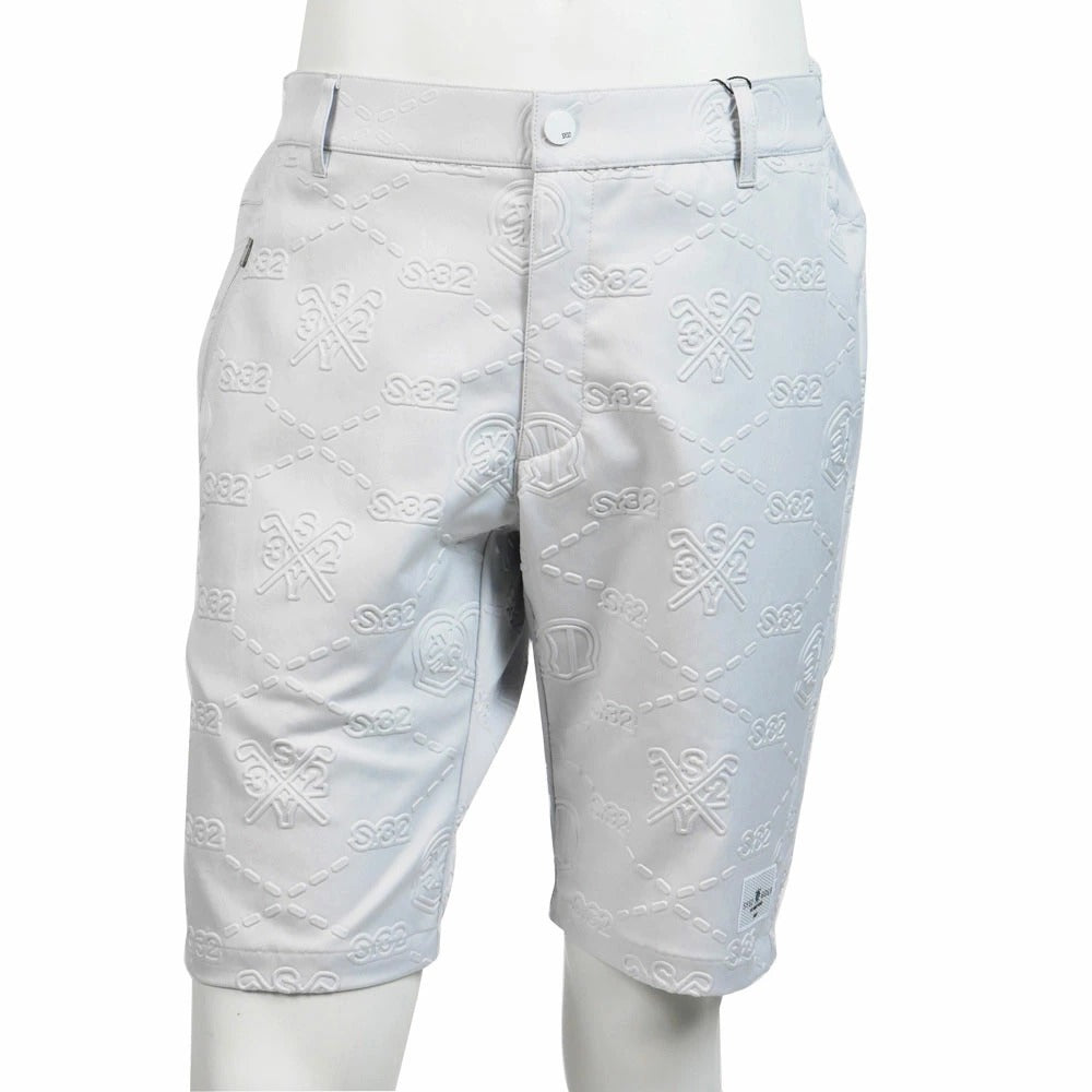 syg-25s051 / SY32 by SWEET YEARS GOLF エスワイ32 バイ スウィートイヤーズ ゴルフ ストレッチ ショートパンツ 総柄 EMBOSS STRETCH SHORTS