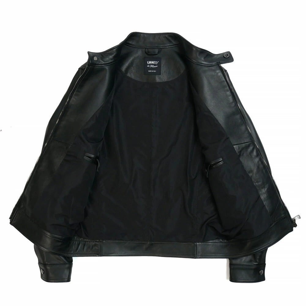 jurinc / EMMETI メンズ JURI Nappa Cerata ナッパレザージャケット