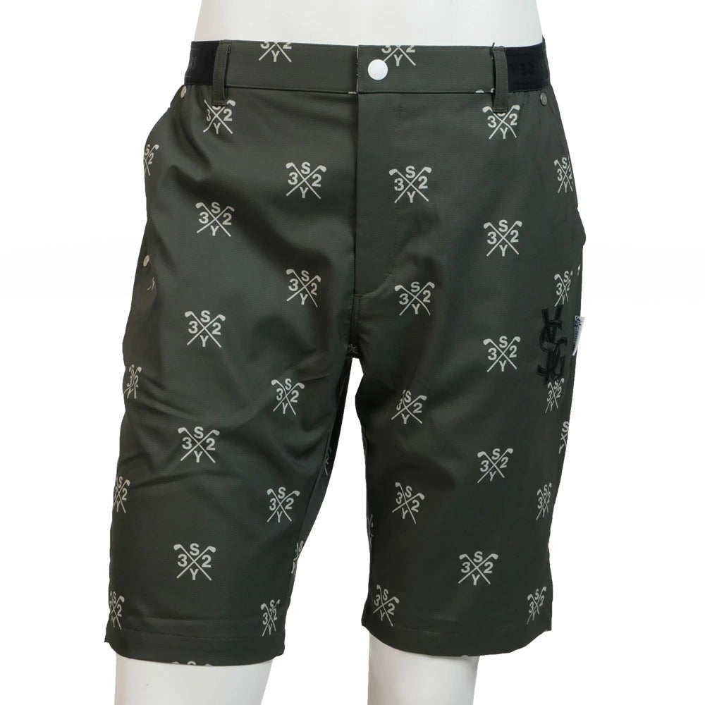 syg-25s049 / SY32 by SWEET YEARS GOLF エスワイ32 バイ スウィートイヤーズ ゴルフ ショートパンツ 総柄 CROSS LOGO GRAPHIC SHORTS