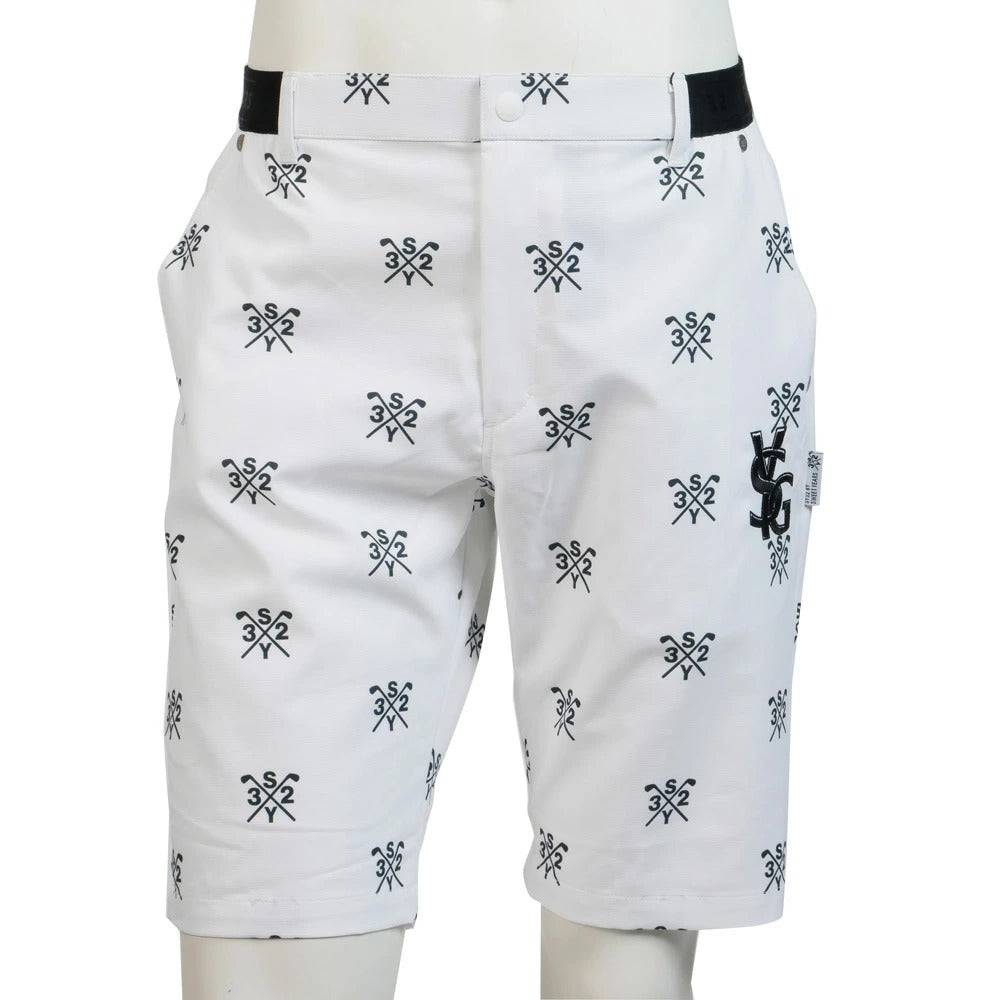 syg-25s049 / SY32 by SWEET YEARS GOLF エスワイ32 バイ スウィートイヤーズ ゴルフ ショートパンツ 総柄 CROSS LOGO GRAPHIC SHORTS