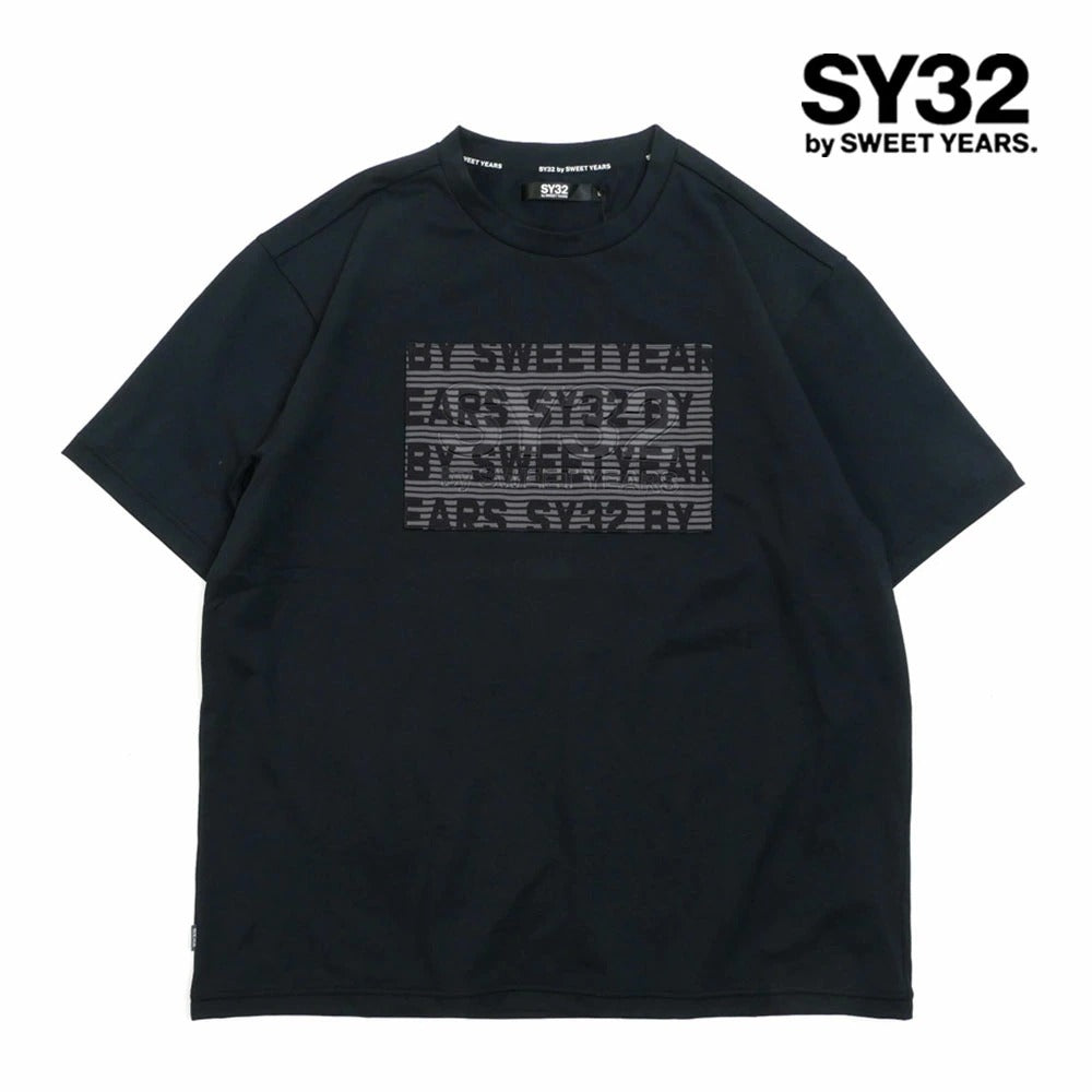 15069j / SY32 by SWEET YEARS エスワイ32 バイ スウィートイヤーズ メンズ ジャゴード エンボス ロゴ Tシャツ 半袖 カットソー