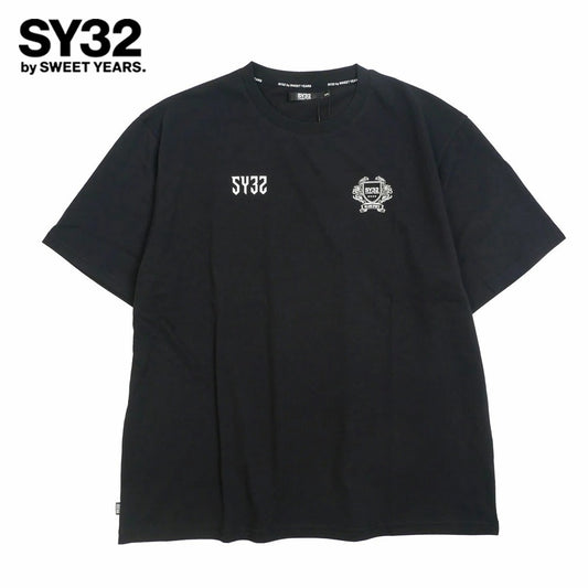 32-26sn1-22 / SY32 by SWEET YEARS エスワイ32 バイ スウィートイヤーズ エンブレム ロゴ 半袖 Tシャツ カットソー EMBLEM LOGO TEE