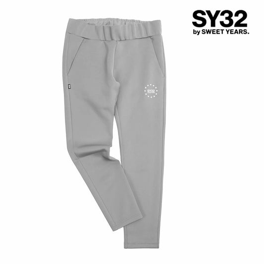 32-26sn1-04 / SY32 by SWEET YEARS エスワイ32 バイ スウィートイヤーズ ダブルニット ゴシック ロゴ パンツ