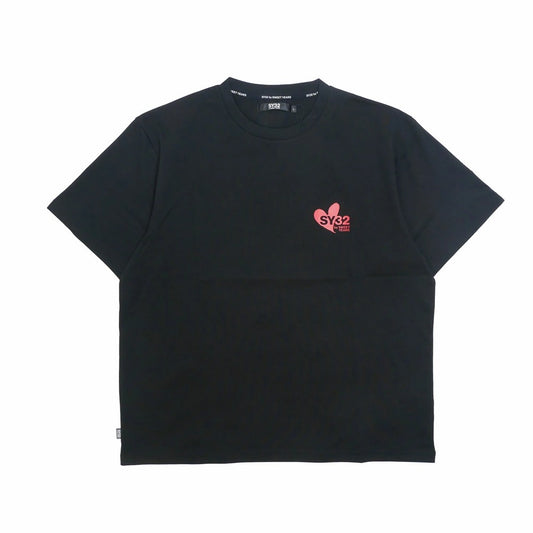 32-26sn1-28 / SY32 by SWEET YEARS エスワイ32 バイ スウィートイヤーズ ハートミックス ロゴ 半袖 Tシャツ カットソー