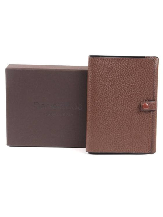 【50%OFFセール】国内正規品 Daniel＆Bob ダニエルアンドボブ パスポートケース シボ革 シュリンクレザー GFT097-22-192 BROWN ブラウン