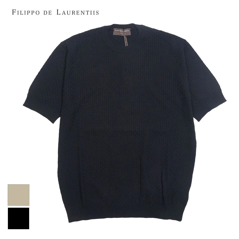 FILIPPO DE LAURENTIIS / フィリッポ デ ローレンティス 半袖ニット Tシャツ