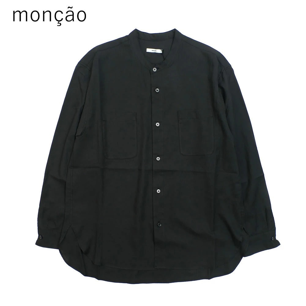 Moncao / モンサオ バンドカラーシャツ 長袖