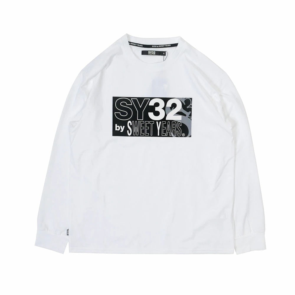 14531 / SY32 by SWEET YEARS エスワイ32 バイ スウィートイヤーズ メンズ ロゴ ロンT 長袖カットソー SY LOGO MIX LOGO BOX L/STEE