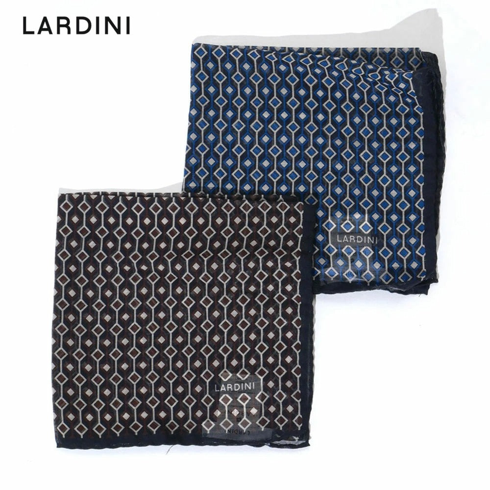 3216-9po12106 / LARDINI メンズ ポケットチーフ