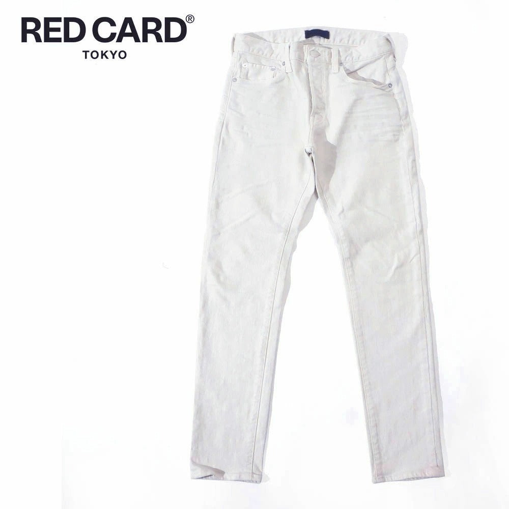 55786301wht / RED CARD Tokyo メンズ Rhythm テーパード デニムパンツ