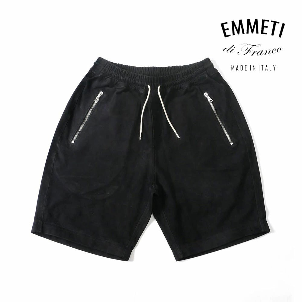 hshortsca / EMMETI メンズ H SHORTSCA スエードレザーショートパンツ