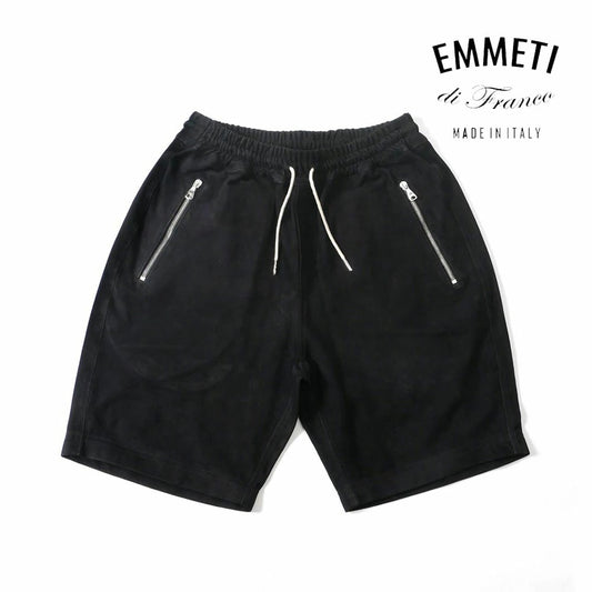 hshortsca / EMMETI メンズ H SHORTSCA スエードレザーショートパンツ