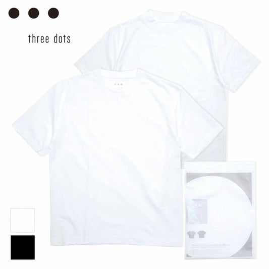 THREE DOTS / スリードッツ 半袖カットソー 2パックTシャツ