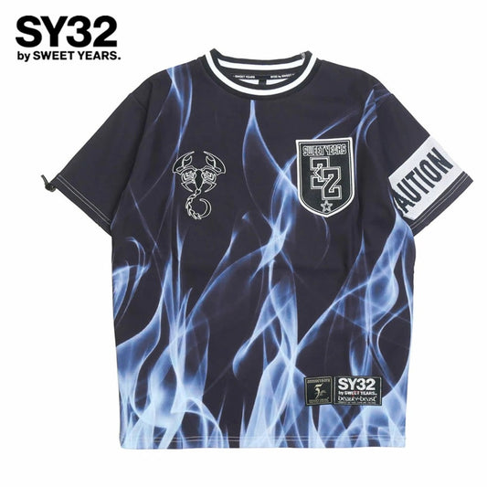 32-26scb1-02 / SY32 by SWEET YEARS BEAUTY:BEAST エスワイ32 バイ スウィートイヤーズ ビューティビースト スウェット Tシャツ 半袖 カットソー SY×BB