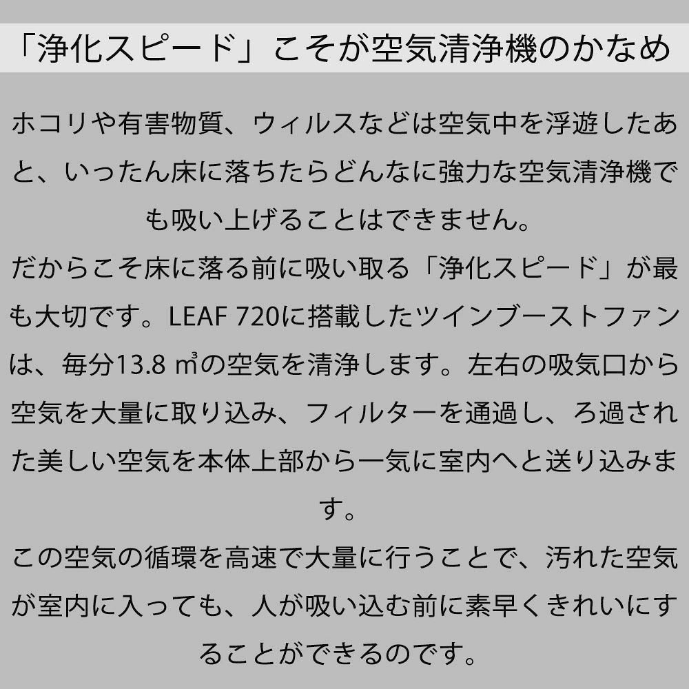cado / リーフ720 カドー 空気清浄機 LEAF720
