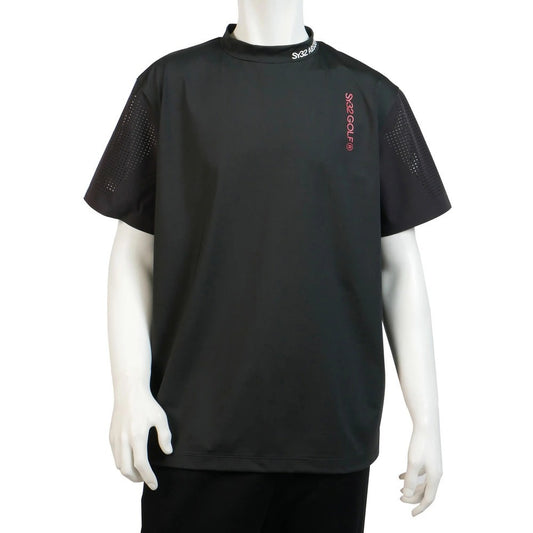 syg-25sabs015 / SY32 by SWEET YEARS GOLF エスワイ32 バイ スウィートイヤーズ ゴルフ パンチング モックネック Tシャツ 半袖 カットソー JL WONDER PUNCHING MOCK