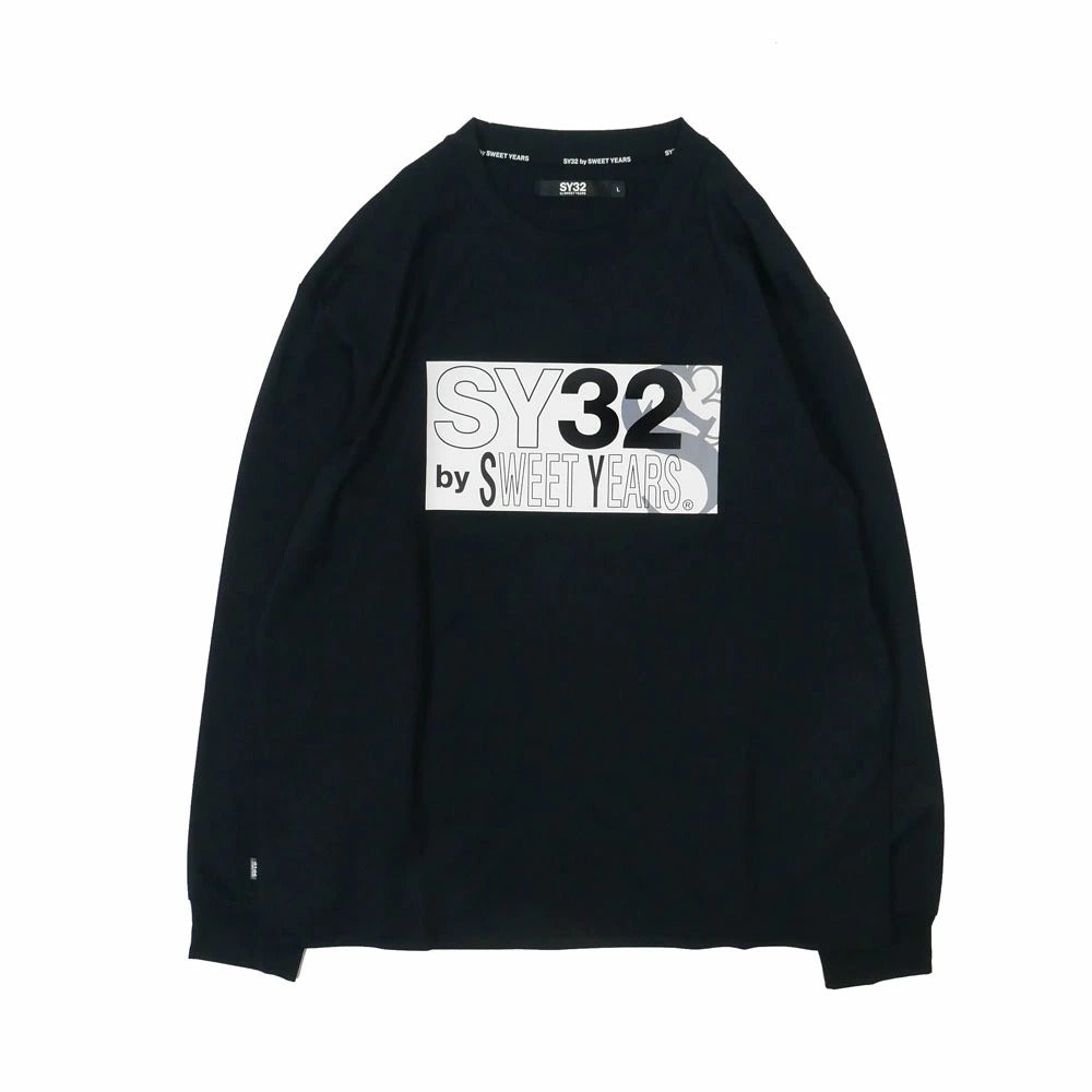14531 / SY32 by SWEET YEARS エスワイ32 バイ スウィートイヤーズ メンズ ロゴ ロンT 長袖カットソー SY LOGO MIX LOGO BOX L/STEE