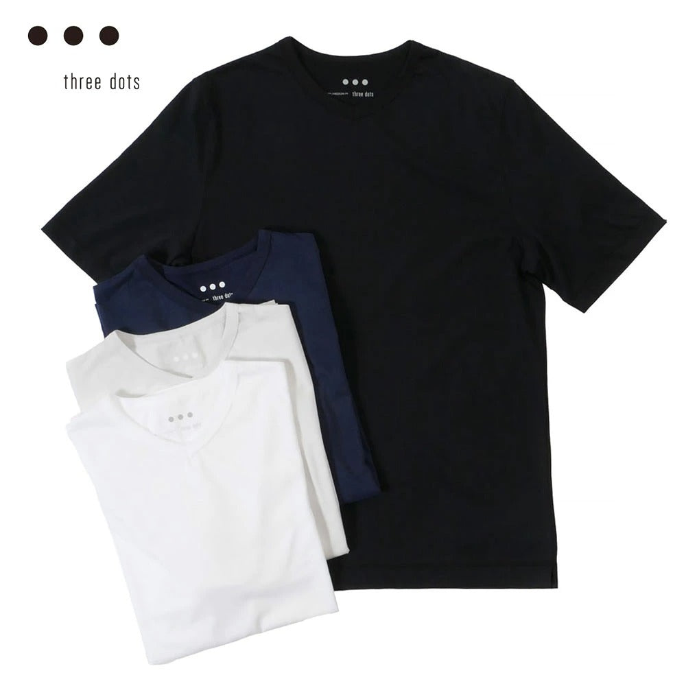 THREE DOTS / マット スリードッツ 半袖カットソー matt Tシャツ