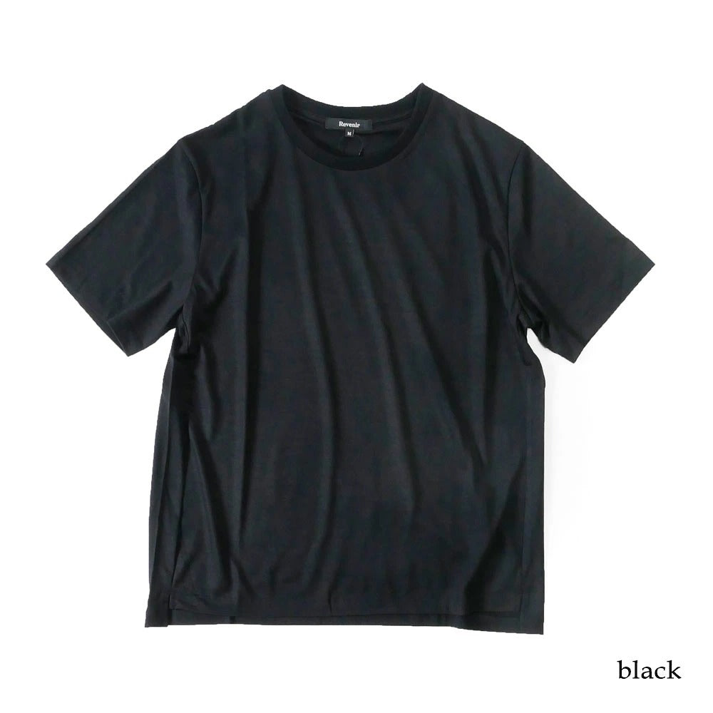 Revenir / リブ二ール 半袖ニット Tシャツ