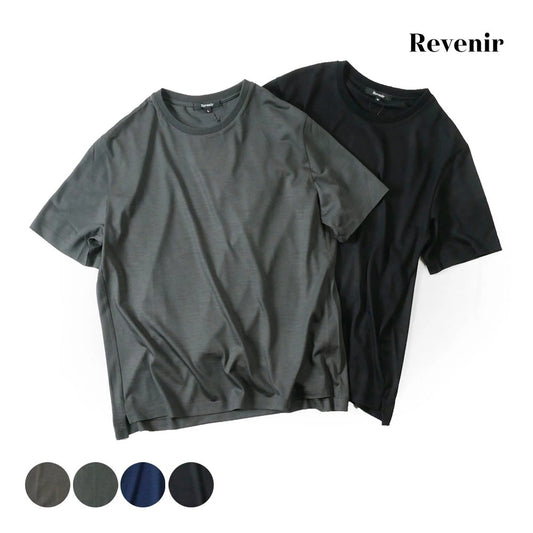 Revenir / リブ二ール 半袖ニット Tシャツ