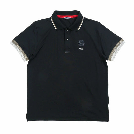 syg-25s039 / SY32 by SWEET YEARS GOLF エスワイ32 バイ スウィートイヤーズ ゴルフ ライトストレッチ ワッペン ポロシャツ 半袖 LIGHT STRETCH WAPPEN POLO