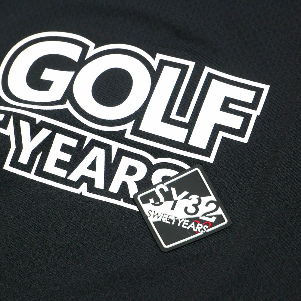 syg-25s038 / SY32 by SWEET YEARS GOLF エスワイ32 バイ スウィートイヤーズ ゴルフ ライトストレッチ モックネック カットソー LIGHT STRETCH LOGO MOCK