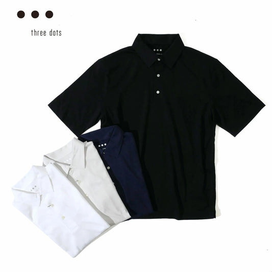 THREE DOTS / ジョージ スリードッツ ポロシャツ george 半袖