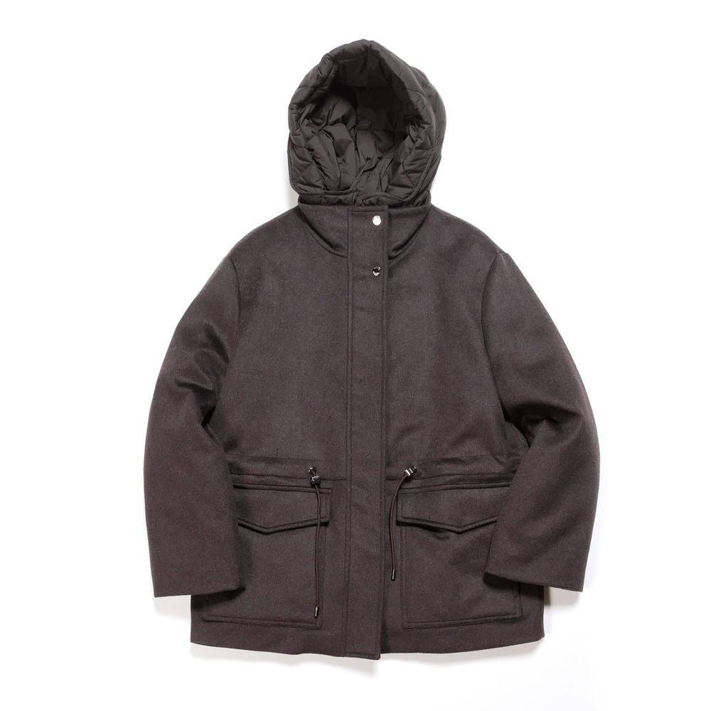 358-41154 / MOORER レディース フーデッド ダウンジャケット