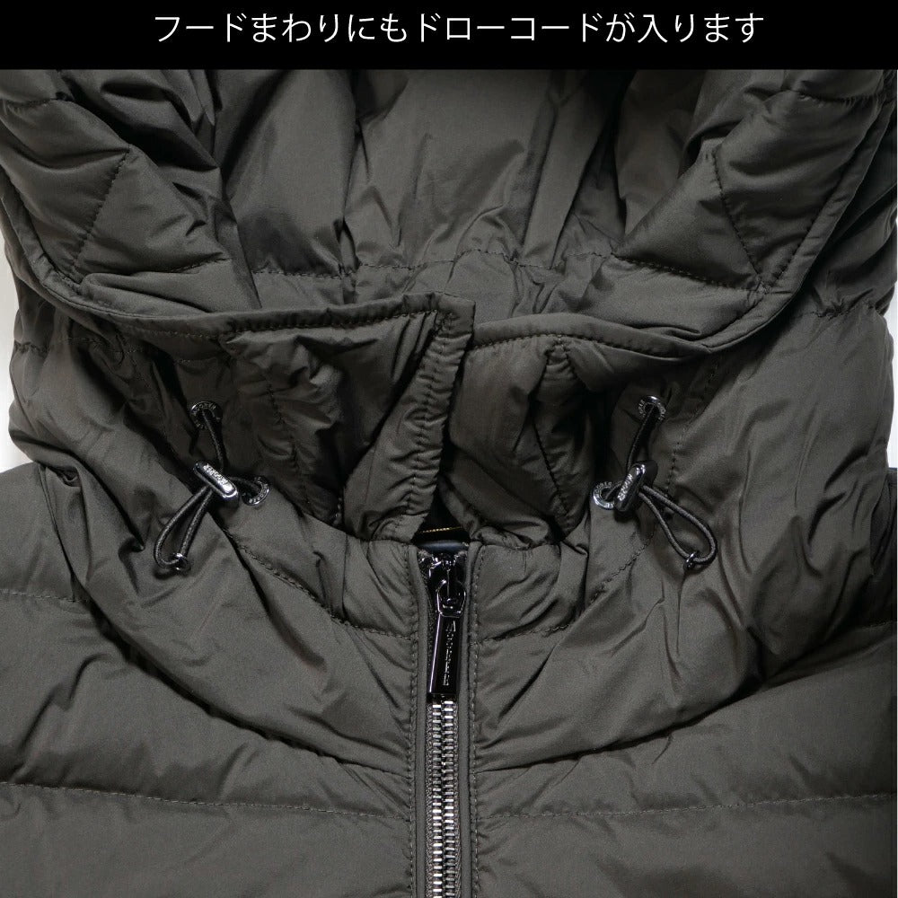 358-41154 / MOORER レディース フーデッド ダウンジャケット