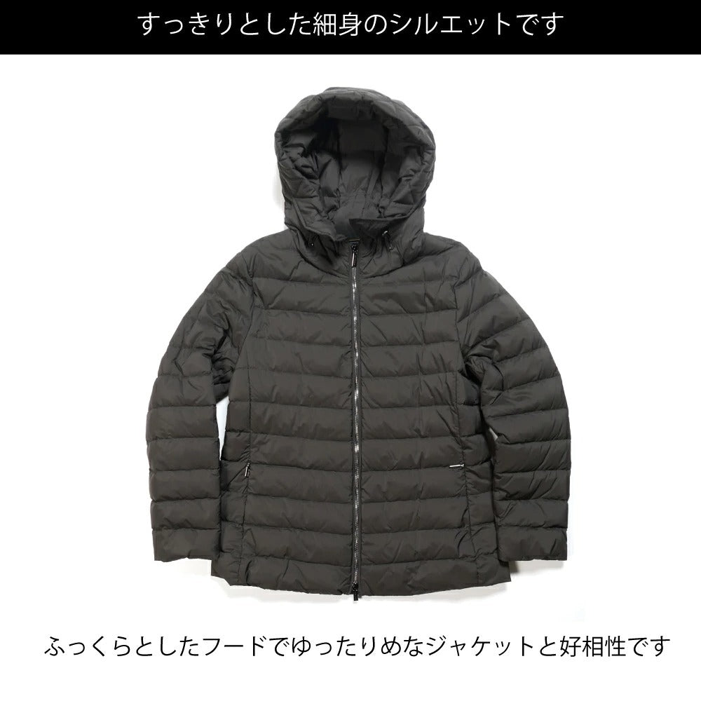 358-41154 / MOORER レディース フーデッド ダウンジャケット