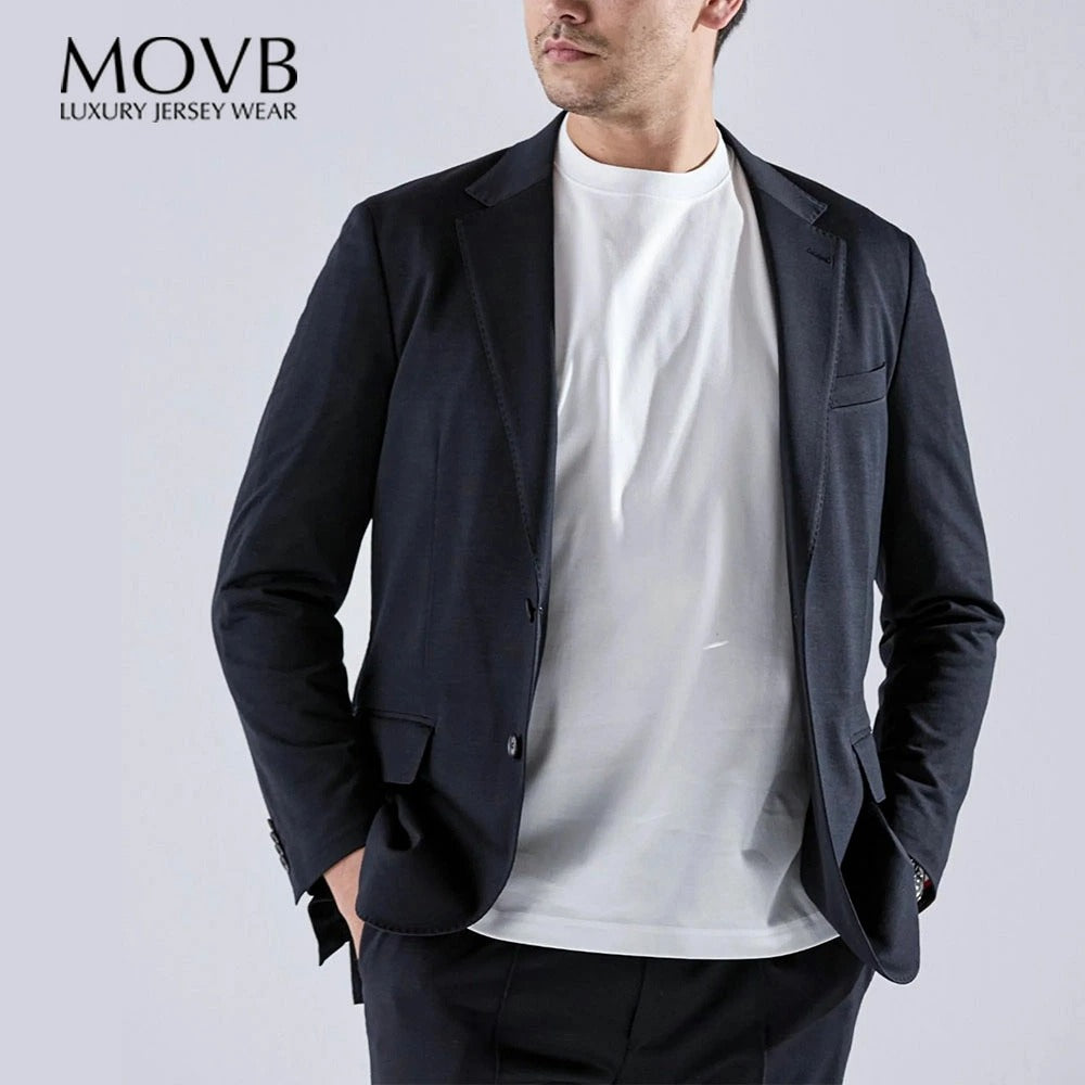 MOVB / ヘリックスウールジャージープレーン モーヴ テーラードジャケット Helix Wool Jersey Plain シングル2B テーラードジャケット