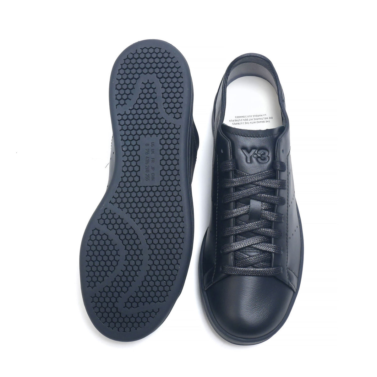 la6686 / Y-3 ワイスリー メンズ STAN SMITH スニーカー 黒