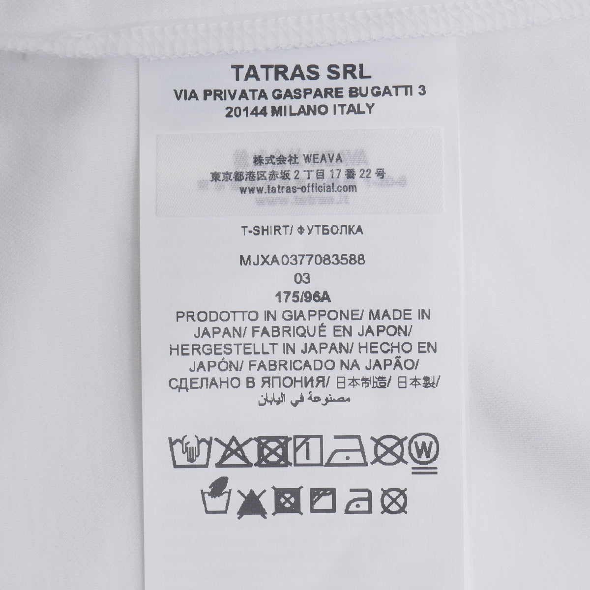 mjxa037708358a / TATRAS メンズ 長袖 Tシャツ OSMO