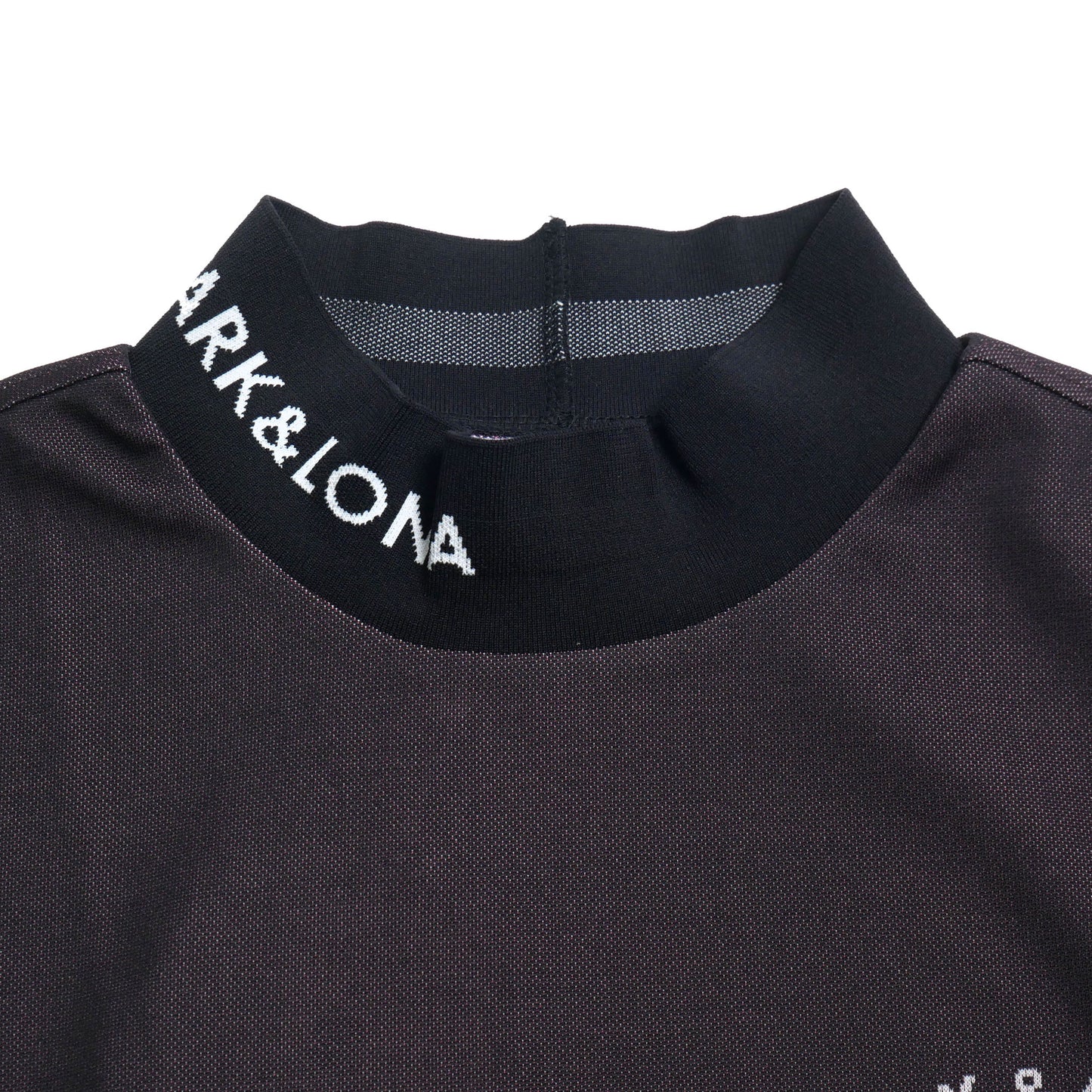 mlm-3c-aa01 / MARK&LONA メンズ 半袖ジャガード モックネックTシャツ