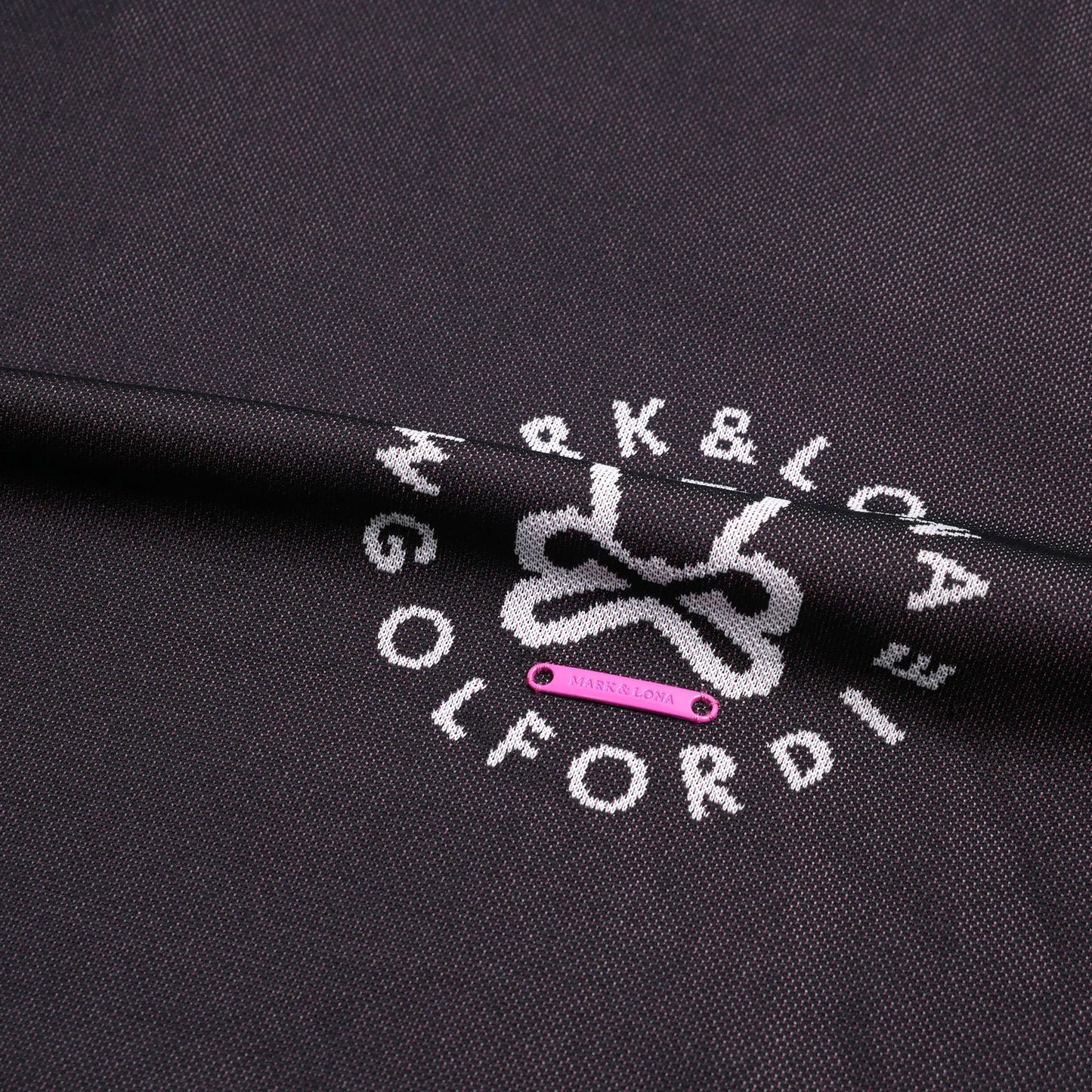 mlm-3c-aa01 / MARK&LONA メンズ 半袖ジャガード モックネックTシャツ