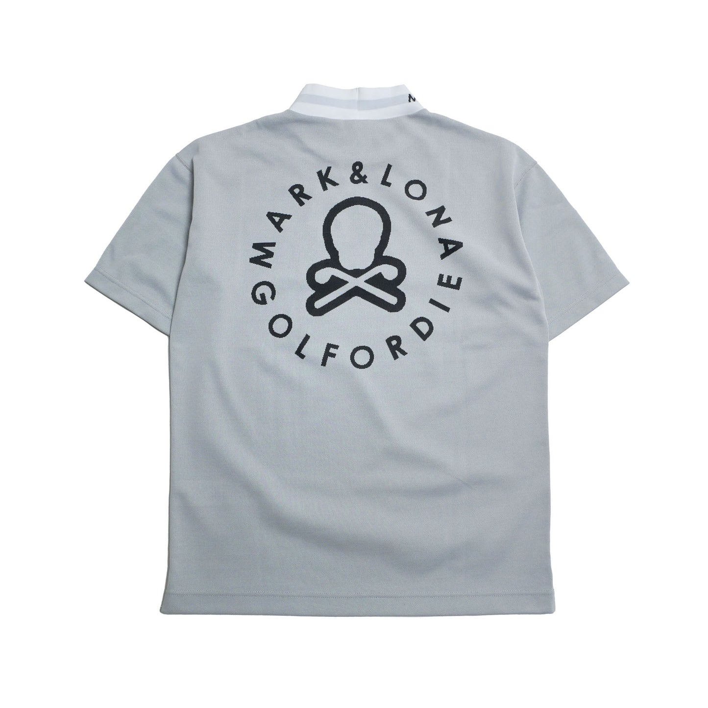 mlm-3c-aa01 / MARK&LONA メンズ 半袖ジャガード モックネックTシャツ