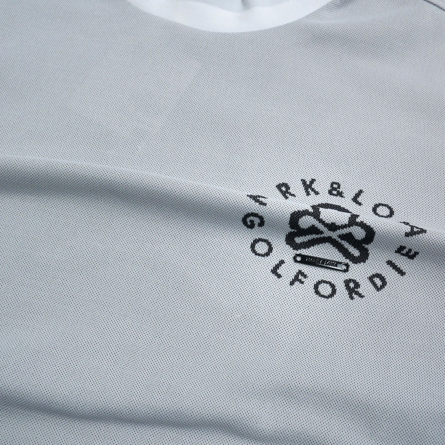 mlm-3c-aa01 / MARK&LONA メンズ 半袖ジャガード モックネックTシャツ