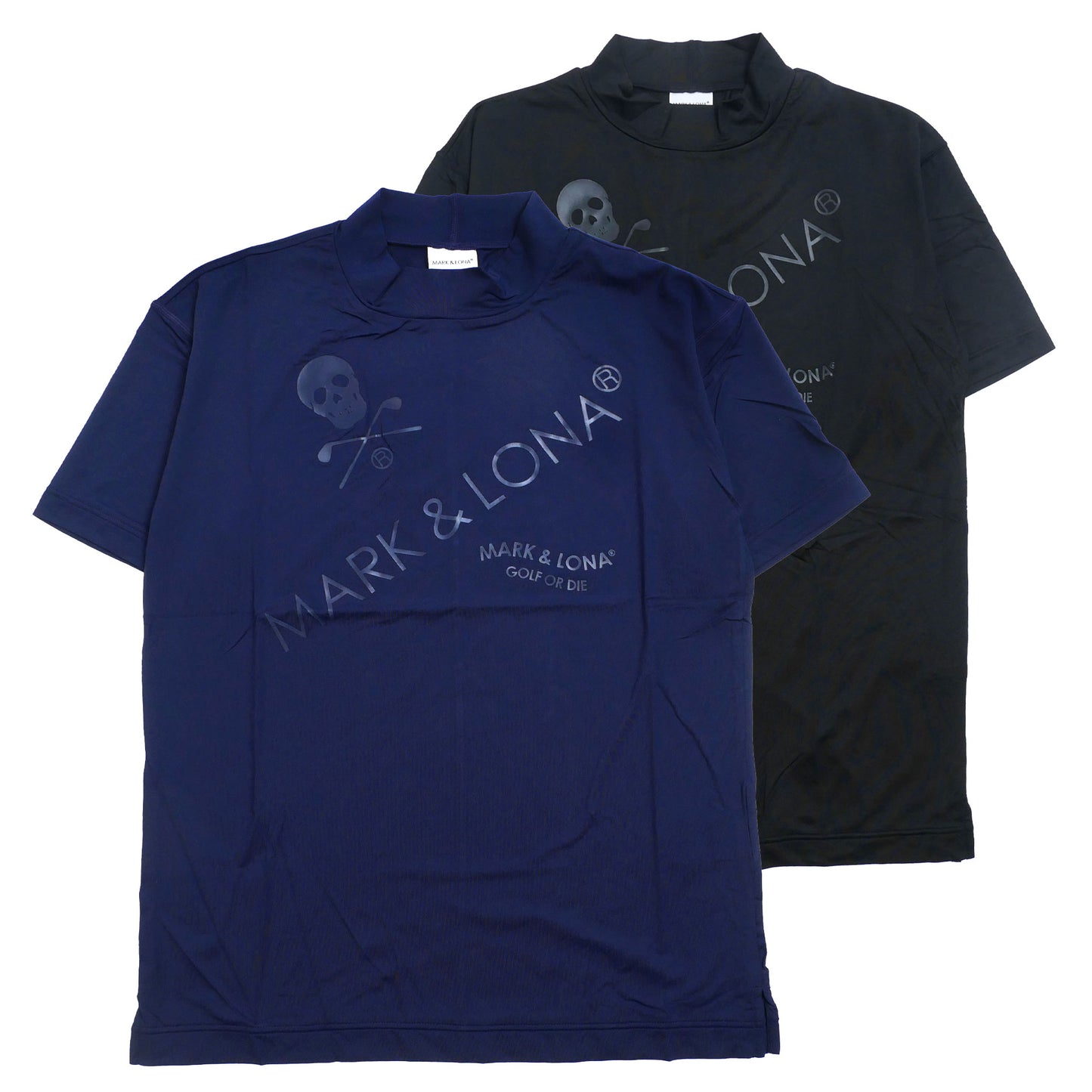 mlm-3c-aa25 / MARK&LONA メンズ 半袖 カットソー モックネックTシャツ